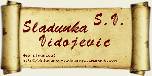 Sladunka Vidojević vizit kartica